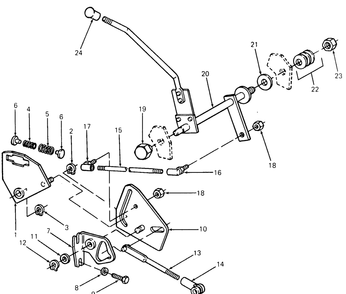 Transmission Controls Diagram and Parts List for 1811 1812-756300-799999-146782100-146784100-147660100-147670100-147720100-148660100-148670100-149660100-149670100 Cub Cadet Lawn Tractor